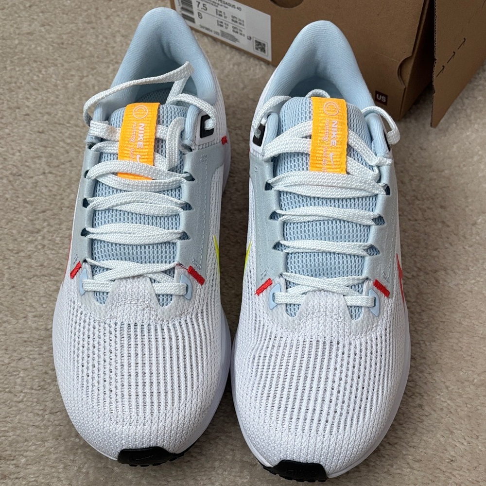 Nike Athletic Shoes - White and Orange
